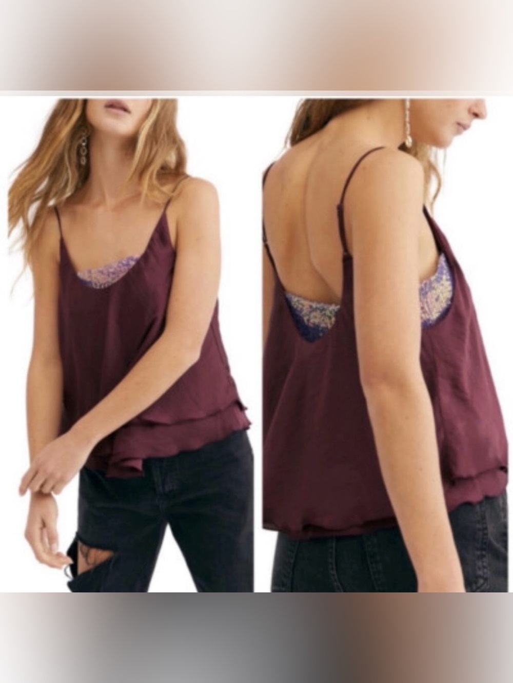 Free people intimately -turn it on cami top. Women’s medium. NWT.